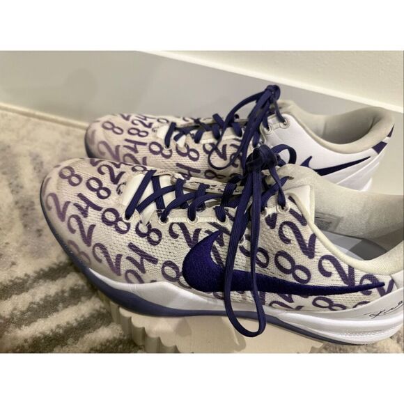 Nike Men\'s Kobe 8 Protro Court Purple Lakers Basketball Sneakers White Size 12 main image 5